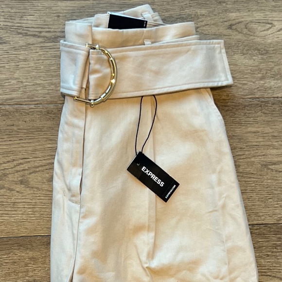 NWT Express High Waisted Belted Utility Ankle Pant Size 0 - Picture 3 of 6